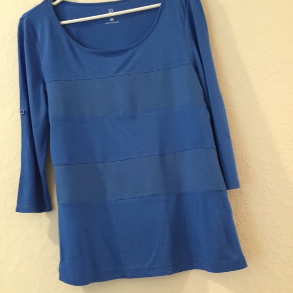 NY and Company Royal Blue‎ Polyester Trim Top NEW - Picture 4 of 4